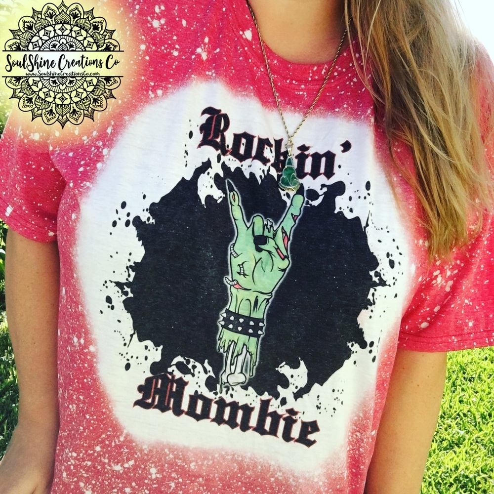 Rockin’ Mombie Bleached Shirt